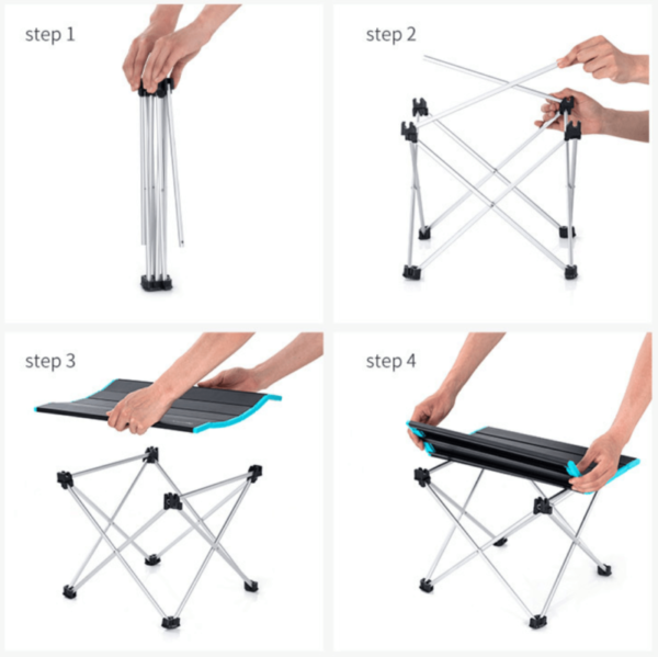 Bàn gấp gọn inox mang đi câu cá NatureHike NH19Z008-Z