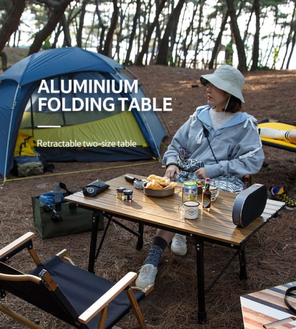 Bàn xếp chân cao phong cách cổ điển NatureHike NH19Z003-D