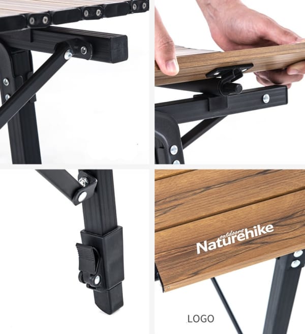 Bàn xếp chân cao phong cách cổ điển NatureHike NH19Z003-D