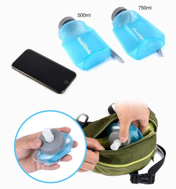 Bình nước thể thao gấp gọn NatureHike NH61A065-B 500ml