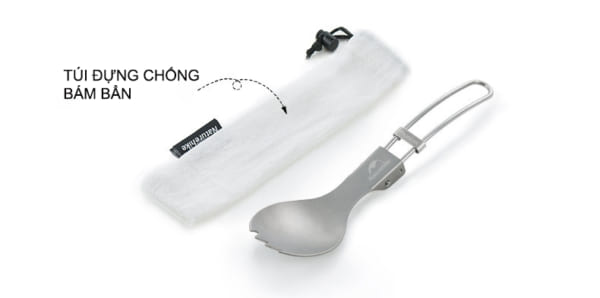 Bộ thìa dĩa không gỉ, nhỏ gọn tiện lợi NatureHike NH18C001-J