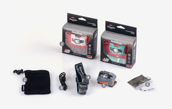 Đèn pin siêu sáng đội đầu kháng nước sạc USB NatureHike NH00T002-D