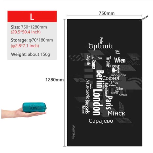 Khăn tắm đa năng đi bơi, đi biển NatureHike NH19Y004-J