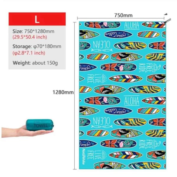 Khăn tắm đa năng đi bơi, đi biển NatureHike NH19Y004-J