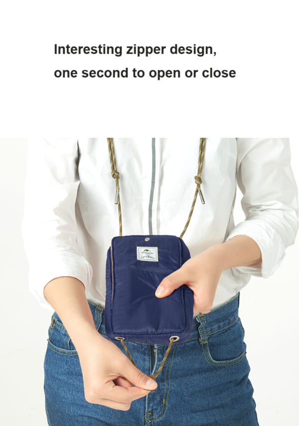 Túi đựng passport hộ chiếu dây đeo cổ NatureHike NH17X010-B