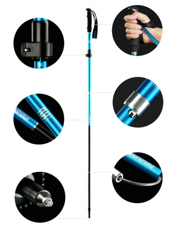 Gậy leo núi chống trượt du lịch đi NatureHike NH17D009-Z