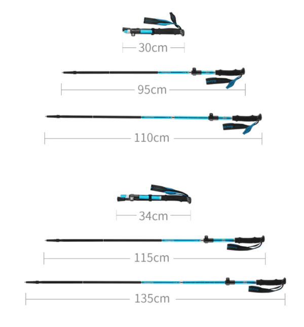 Gậy leo núi chống trượt du lịch đi NatureHike NH17D009-Z