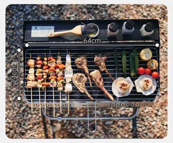 Bếp nướng BBQ Naturehike CNK2300015 với không gian sử dụng thoải mái