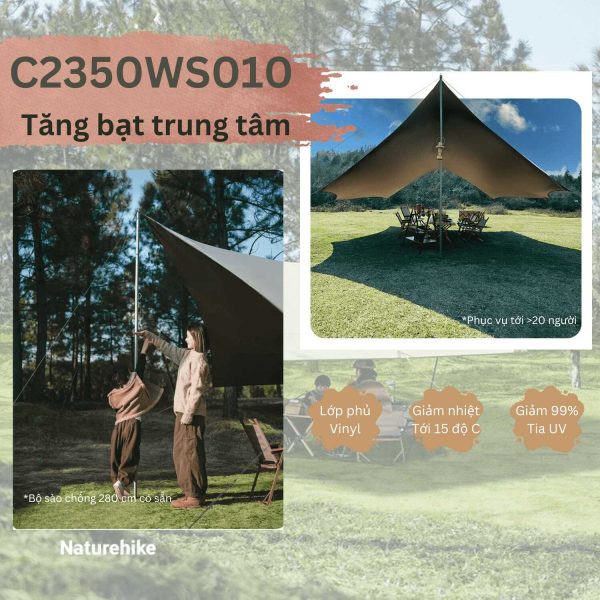 Tăng phủ Titan đen Naturehike C2350WS010