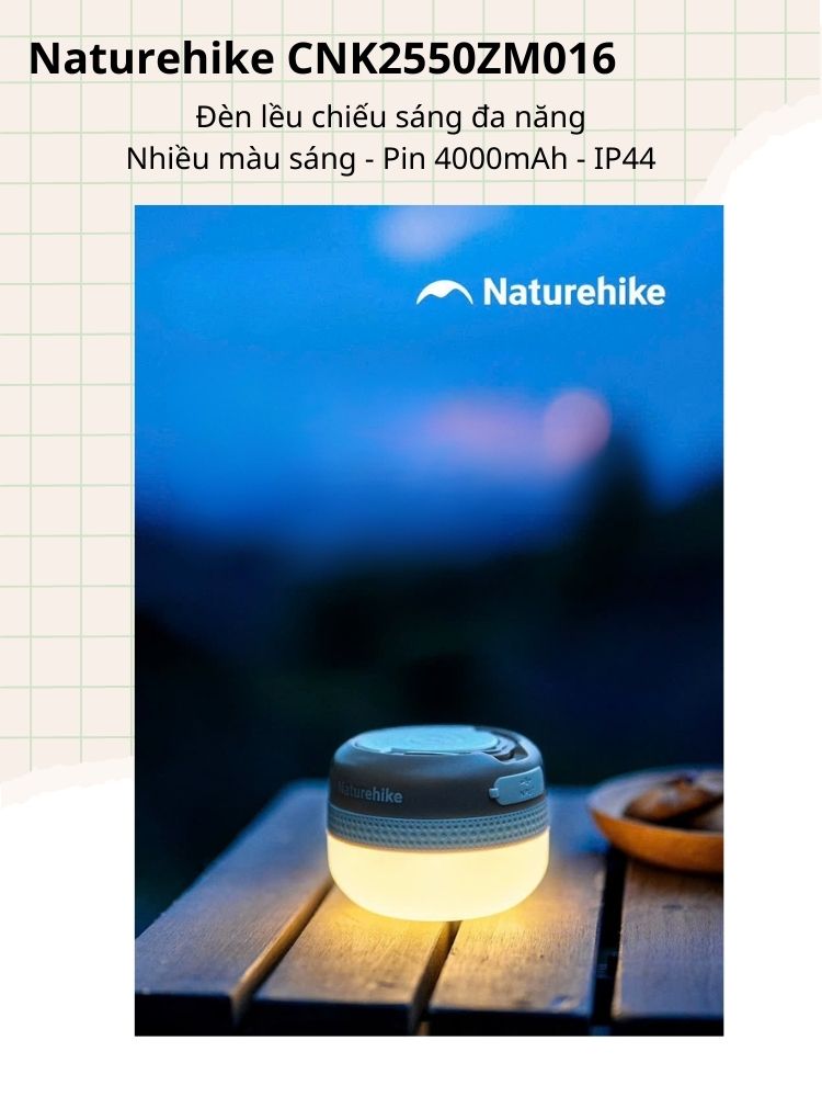 Đèn lều cắm trại Naturehike Star Dome - CNK2550ZM016