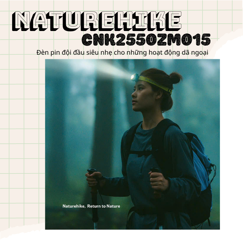 Đèn pin đội đầu Naturehike CNK2550ZM015