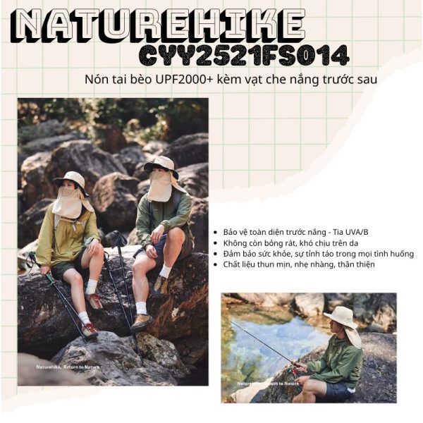 Sản phẩm mũ tai bèo chống nắng Naturehike CYY2521FS014