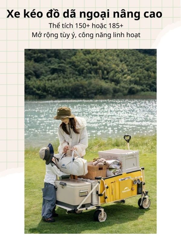 Xe kéo đồ - Wagon Naturehike CNK2450JJ017 với tính năng mở rộng
